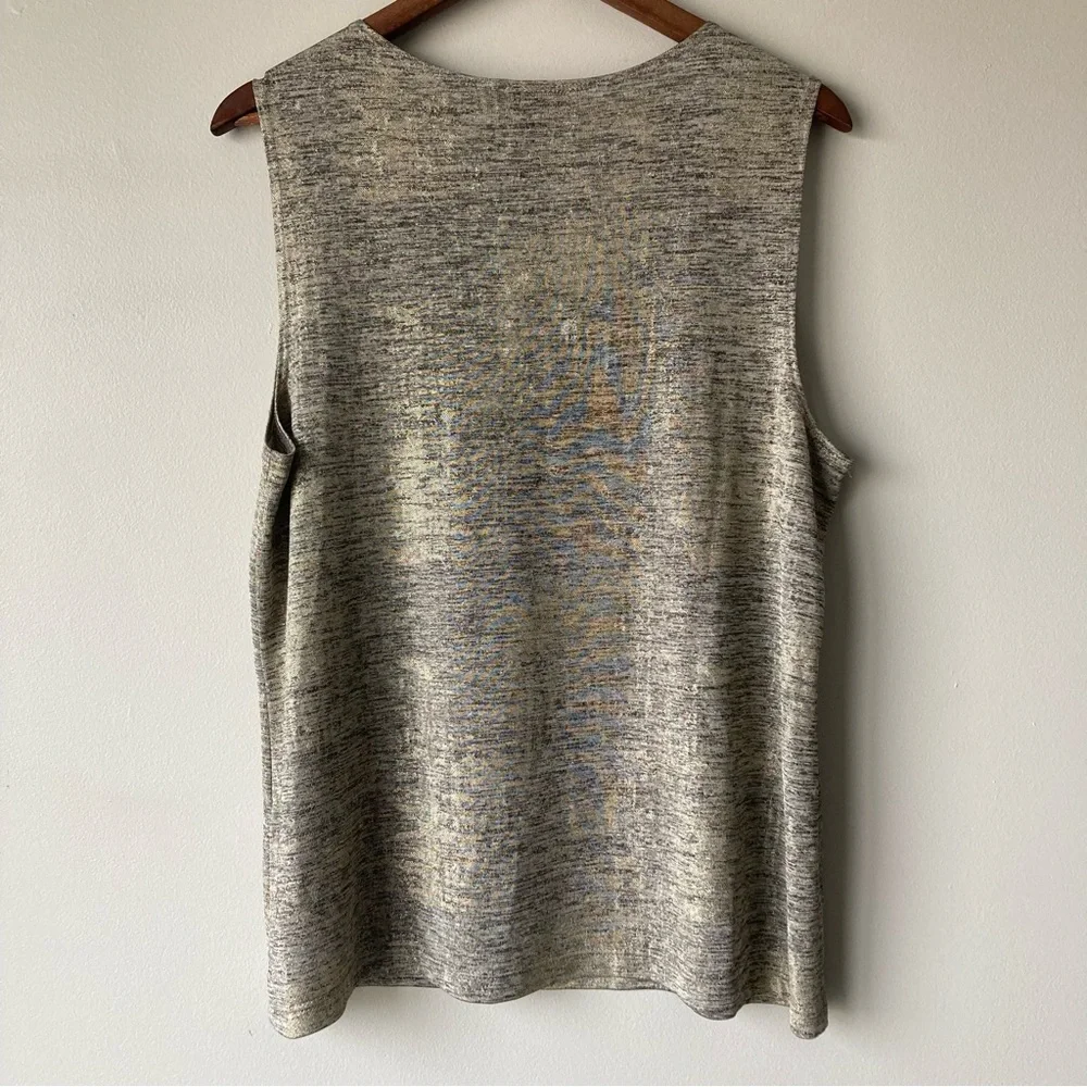 Chico’s Travelers Size 3 Gold Tank Top Blouse‎ XL